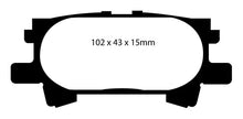 Cargar imagen en el visor de la galería, EBC 04-07 Lexus RX330 3.3 Yellowstuff Rear Brake Pads