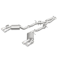 Cargar imagen en el visor de la galería, MagnaFlow 2016 Chevy Camaro 6.2L V8 Competition Cat Back con puntas pulidas cuádruples