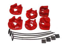 Energy Suspensión 90-93 Acura Integra Insertos de montaje de motor rojo (2 posiciones de montaje de torsión)