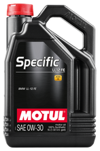 Cargar imagen en el visor de la galería, Motul 5L 100% Synthetic High Performance Engine Oil ACEA C2 BMW LL-12 FE+ 0W30