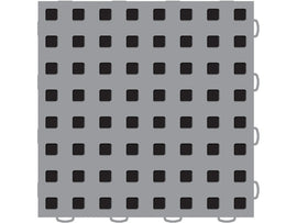 WeatherTech TechFloor - 12in X 12in Tiles - Grey/Black **Order in Qtys of 10