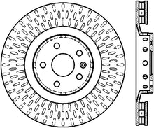 Cargar imagen en el visor de la galería, StopTech 09-15 Cadillac CTS-V Cryo Slotted Front Left Sport Brake Rotor
