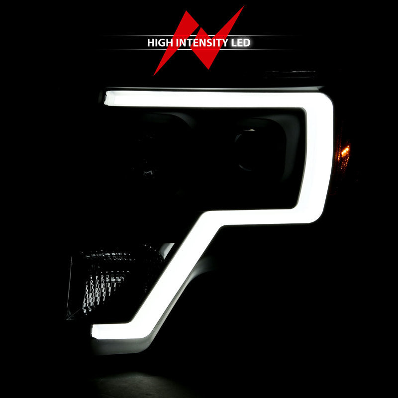 ANZO 2009-2014 Ford F-150 Barra de luz para proyector HL negro ámbar