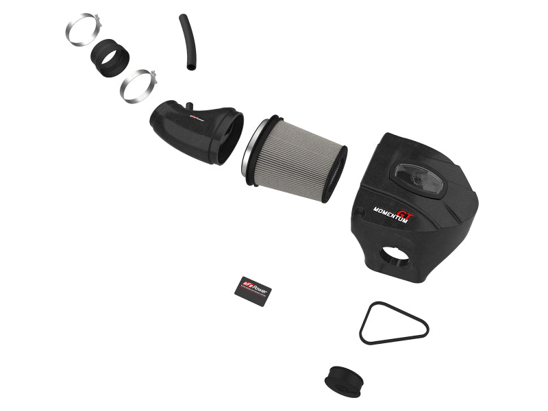 aFe Black Series CAIS de fibra de carbono con filtro PDS 11-19 Dodge Challenger/Charger SRT8 V8-6.4L