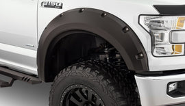 Bushwacker 15-17 Ford F-150 Max bolsillo estilo bengalas 4 piezas 78.9/67.1/97.6 pulgadas cama - negro