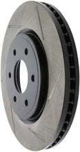 Cargar imagen en el visor de la galería, StopTech Power Slot 05-09 Nissan Frontier 2WD / 02-05 Frontier 4WD Slotted Front Left Rotor