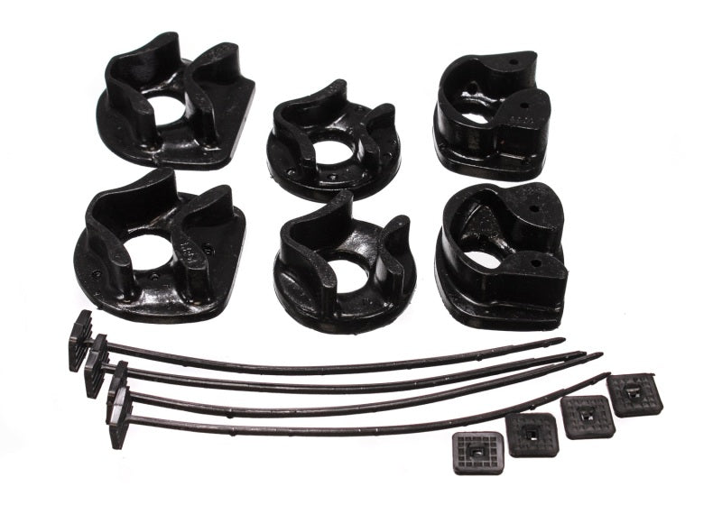 Energy Suspensión 90-93 Acura Integra Insertos de montaje de motor negros (2 posiciones de montaje de torsión)