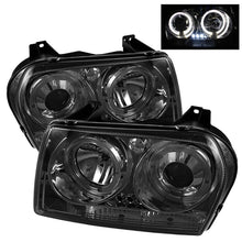 Cargar imagen en el visor de la galería, Spyder Chrysler 300 05-08 Projector Headlights LED Halo LED Smke (Not Included) PRO-YD-C305-HL-SM