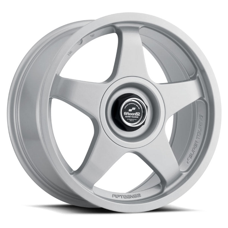 quince52 Rueda Chicane 17x7.5 4x100/4x108 42mm ET 73.1mm Center Bore Speed ​​Plata
