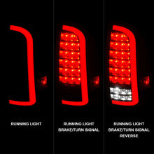 Cargar imagen en el visor de la galería, ANZO 05-15 Toyota Tacoma Luces traseras LED completas con barra de luz secuencial carcasa negra lente transparente