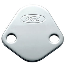 Cargar imagen en el visor de la galería, Ford Racing Ford Logo Fuel Pump Blockoff Plate - Chrome