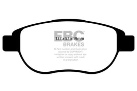 Pastillas de freno de alto rendimiento EBC Brakes Yellowstuff