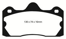 Cargar imagen en el visor de la galería, Pastillas de freno traseras EBC 10+ Lotus Evora 3.5 Redstuff