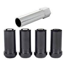 Cargar imagen en el visor de la galería, McGard Wheel Lock Nut Set - 4pk. (Tuner / Cone Seat) 1/2-20 / 13/16 Hex / 1.60in. Length - Black