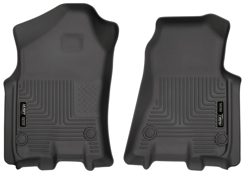Husky Liners 2019 Ram 1500 Crew Cab WeatherBeater Revestimientos de piso para primera fila en color negro