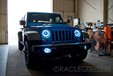 Cargar imagen en el visor de la galería, Oracle Jeep Wrangler JK 07-17 LED Waterproof Halo Kit - White SEE WARRANTY