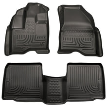 Cargar imagen en el visor de la galería, Husky Liners 09-13 Lincoln MKS WeatherBeater Combo Black Floor Liners