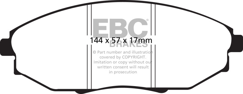 EBC 04-06 Chevrolet Epica 2.5 Pastillas de freno delanteras Greenstuff