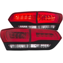 Cargar imagen en el visor de la galería, ANZO 2014-2016 Jeep Grand Cherokee luces traseras LED rojo/transparente