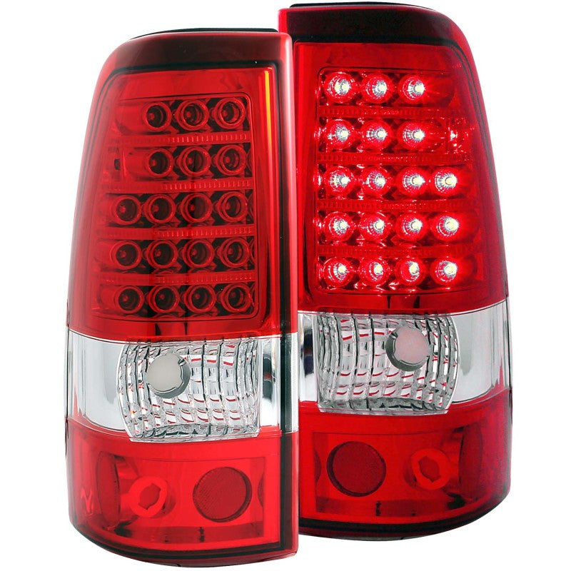 ANZO 2003-2006 Chevrolet Silverado 1500 luces traseras LED rojo/transparente