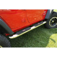 Cargar imagen en el visor de la galería, Rugged Ridge 4in Round Step SS 07-18 Jeep Wrangler Unlimited JK