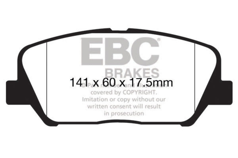 Pastillas de freno delanteras EBC 12-15 Hyundai Veloster 1.6 Turbo Yellowstuff