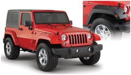 Bushwacker 07-18 Jeep Wrangler bengalas estilo bolsillo, 2 piezas, color negro