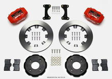 Cargar imagen en el visor de la galería, Wilwood Forged Dynalite Front Hat Kit 12.19in Drilled Red 2002 Mitsubishi Lancer