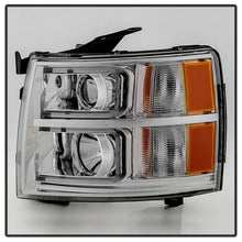 Cargar imagen en el visor de la galería, Xtune Chevy Silverado 1500/2500/3500 07-13 Halo Projector Headlights Chrome PRO-JH-CS07-LED-C