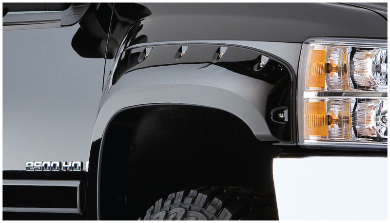 Bushwacker 89-90 Ford Bronco II bengalas estilo recortado 2 piezas - negro