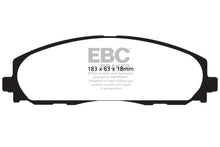 Cargar imagen en el visor de la galería, EBC 12+ Chrysler Town &amp; Country 3.6 Yellowstuff Front Brake Pads
