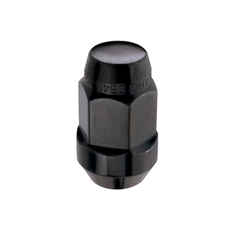 Tuerca hexagonal McGard (estilo abultado de asiento cónico) M14X1.5 / 22 mm Hex / 1.635 pulg. Longitud (Caja de 144) - Negro