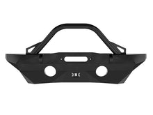 Cargar imagen en el visor de la galería, ICON 07-18 Jeep Wrangler JK Pro Series Parachoques delantero empotrado de ancho medio con barra/pestañas