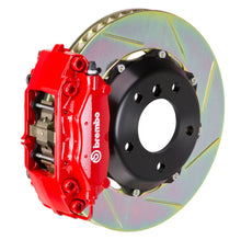 Cargar imagen en el visor de la galería, Brembo 01-07 Clase C Trasero GT BBK 4 pistones fundidos 2 piezas 328 x 28 2 piezas rotor ranurado tipo 1-rojo