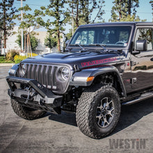Cargar imagen en el visor de la galería, Westin 18-19 Jeep Wrangler JL Stubby Front Bumper - Textured Black