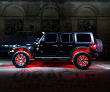 Cargar imagen en el visor de la galería, Oracle LED Illuminated Wheel Rings - Double LED - Red SEE WARRANTY