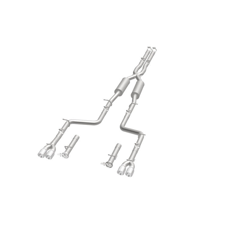 MagnaFlow Cat-Back, SS, 2.5 pulgadas, cuádruple trasero dividido con punta de 3.5 pulgadas 2015 Dodge Challenger R/T 5.7L