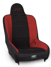 Cargar imagen en el visor de la galería, PRP Premier High Back Suspension Seat (Two Neck Slots) - Black/Red