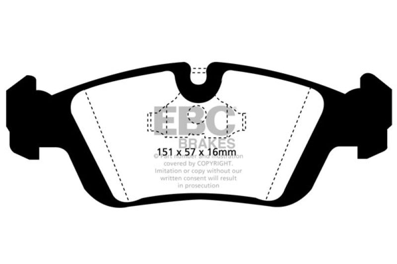 EBC 96-98 BMW Z3 1.9 Pastillas de freno delanteras Greenstuff