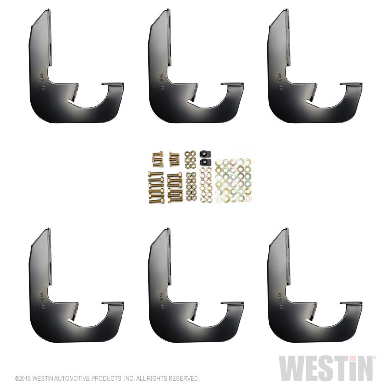Westin 2005-2015 Nissan Frontier Crew/King/Ext Cab Kit de montaje para estribo, color negro