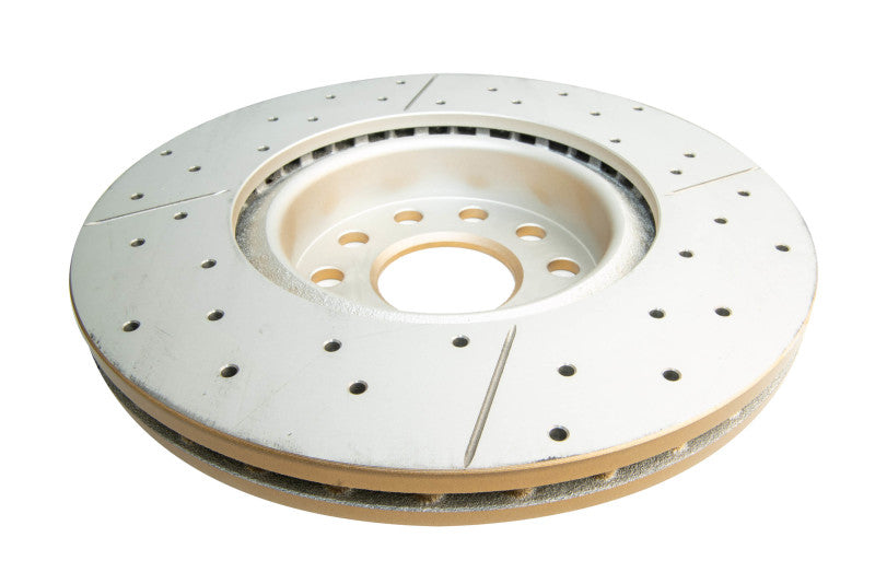 DBA 06-08 Audi A3 / 10/06+ TT / 10/04-10 VW Golf Rotor delantero perforado y ranurado Street Series