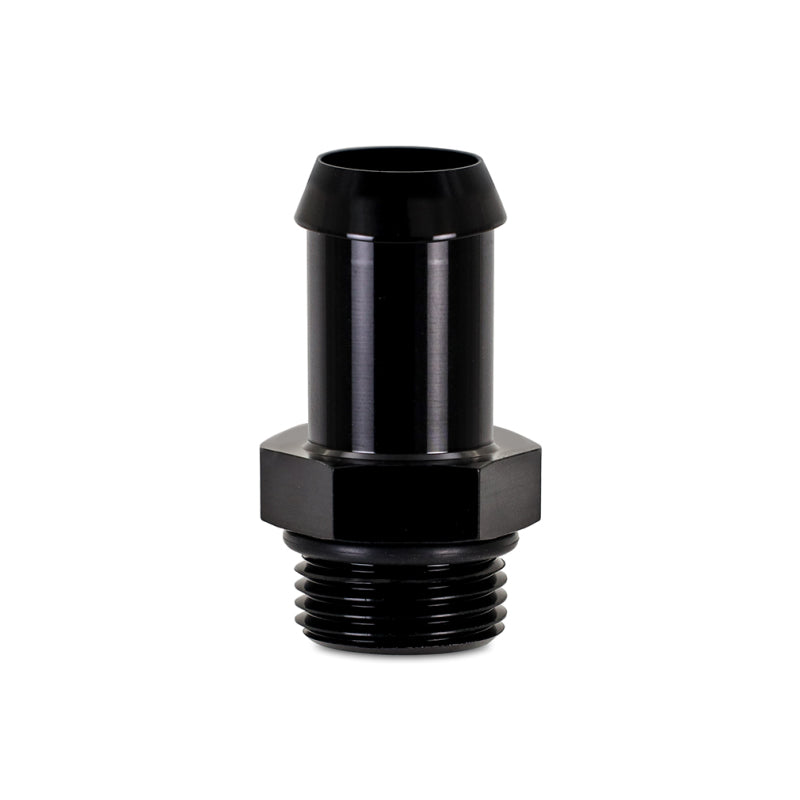 Mishimoto -10 ORB a 3/4 pulg. Conector de aluminio con espiga para manguera - Negro