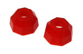 Protectores de extremo de barra de acoplamiento estilo octágono negro universales Energy Suspension (paquete de 2)