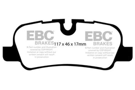 EBC 05-10 Land Rover LR3 4.4 Pastillas de freno traseras extra resistentes