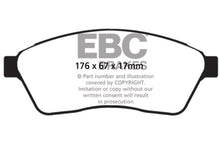 Cargar imagen en el visor de la galería, EBC 10-11 Cadillac SRX 2.8 Turbo Ultimax2 Front Brake Pads