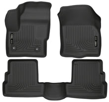 Cargar imagen en el visor de la galería, Husky Liners 2015 Lincoln MKC WeatherBeater Black Front &amp; Second Seat Floor Liner