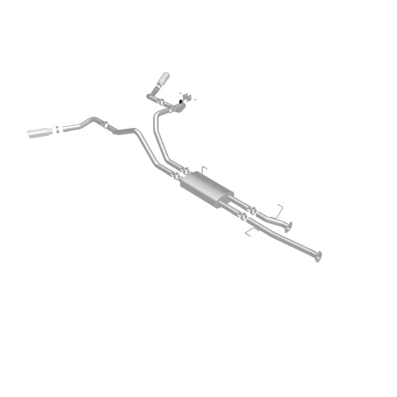 MagnaFlow Cat-Back 10-15 Toyota Tundra SC LB / CC SB 4.6L/5.7L V8 SS 2.5 Punta trasera doble dividida de 4 pulgadas
