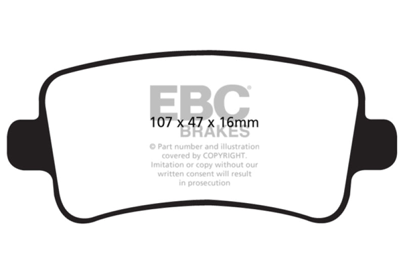 EBC 10+ Buick Allure (Canadá) 3.0 Pastillas de freno traseras Greenstuff