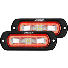 Cargar imagen en el visor de la galería, Rigid Industries SR-L Series Flush Mount LED Spreader Pair w/ Red Halo - Universal