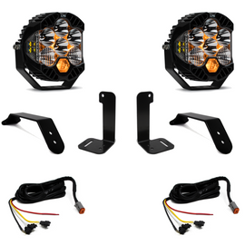 Baja Designs 2018+ Jeep JL/JT Dual LP6 Kit de luces auxiliares con Upfitter